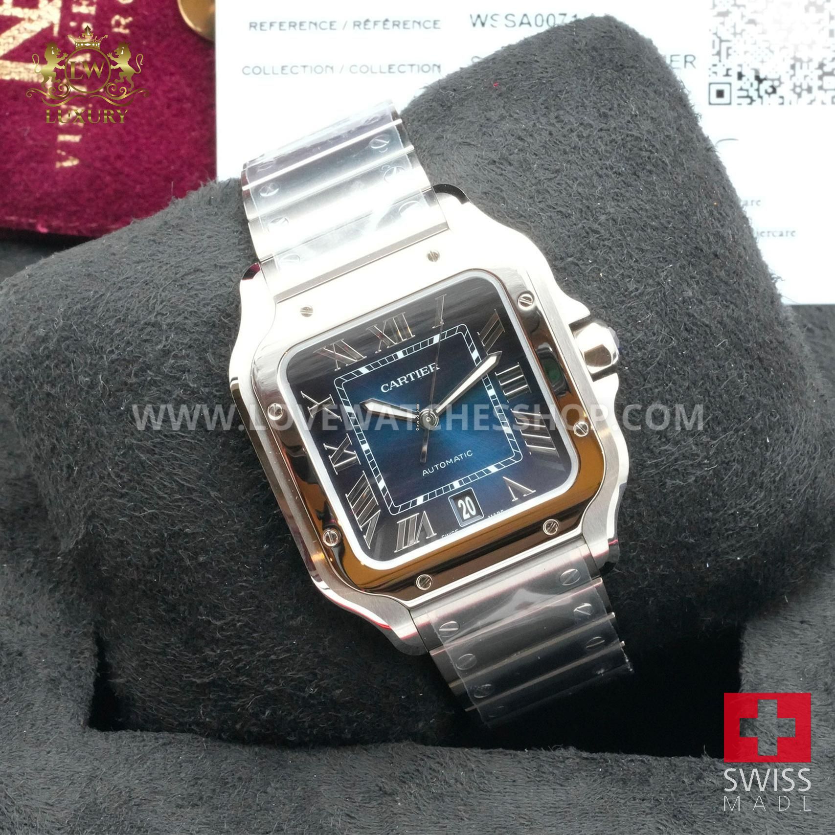 Cartier Santos De Cartier Ref. WSSA0071 – Blue Dial – NEW 2025 – Full ...
