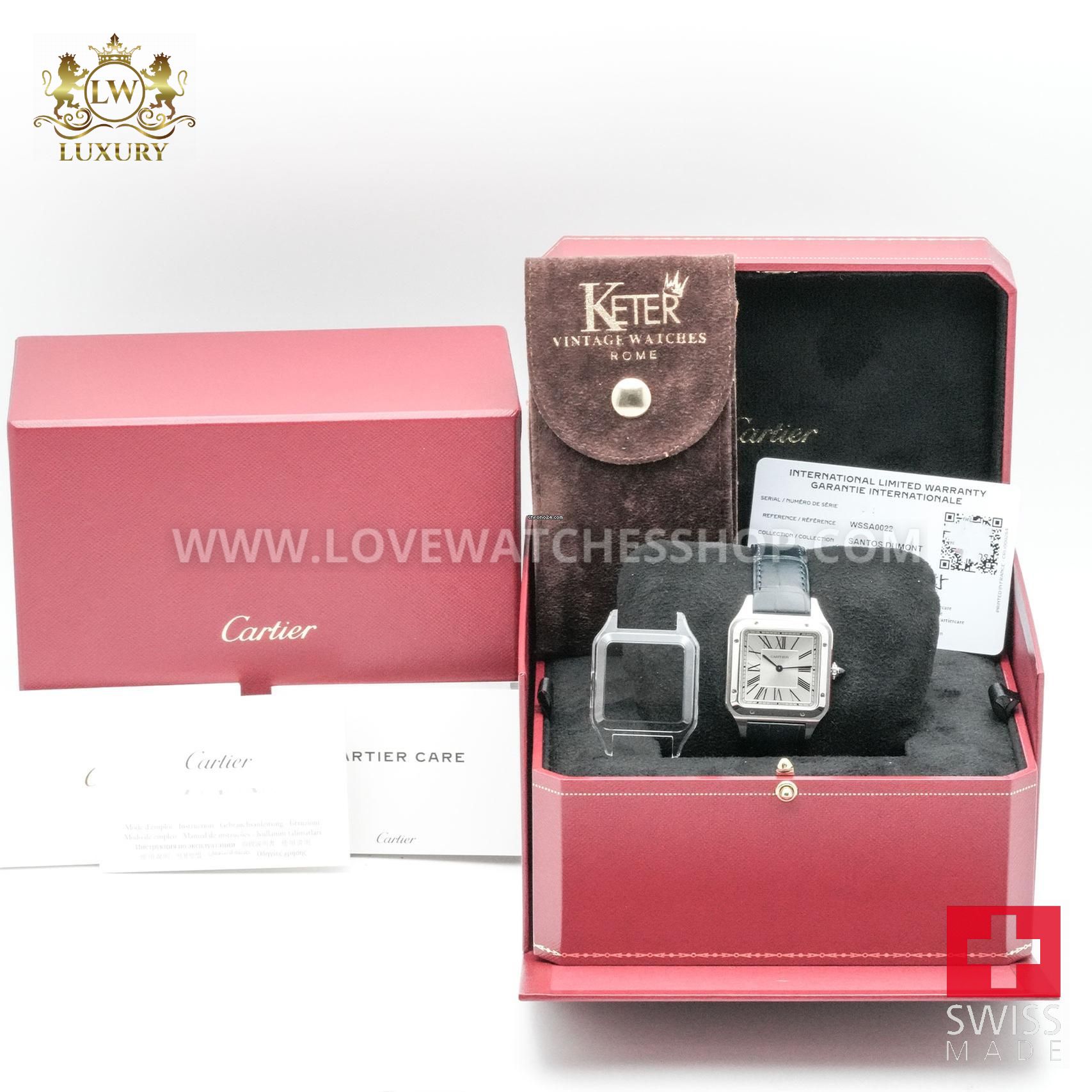 Cartier Santos Dumont ref. WSSA0022 - NEW 2025 - Full set - Full stickers